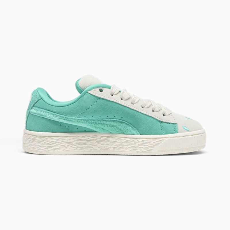 Puma | Girls Puma | Girls x SQUISHMALLOWS Suede XL Winston Big Kids Sneakers - Warm White-Alpine Snow-Elektro Pool