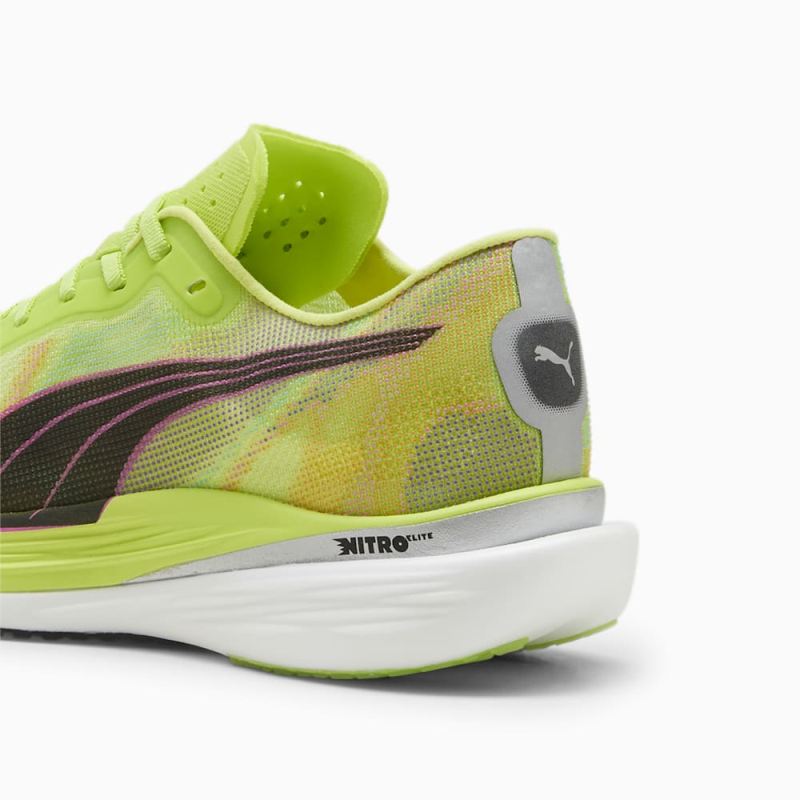 Puma | Men's Deviate NITRO Elite 2 Running Shoes - Lime Pow-Black-Poison Pink