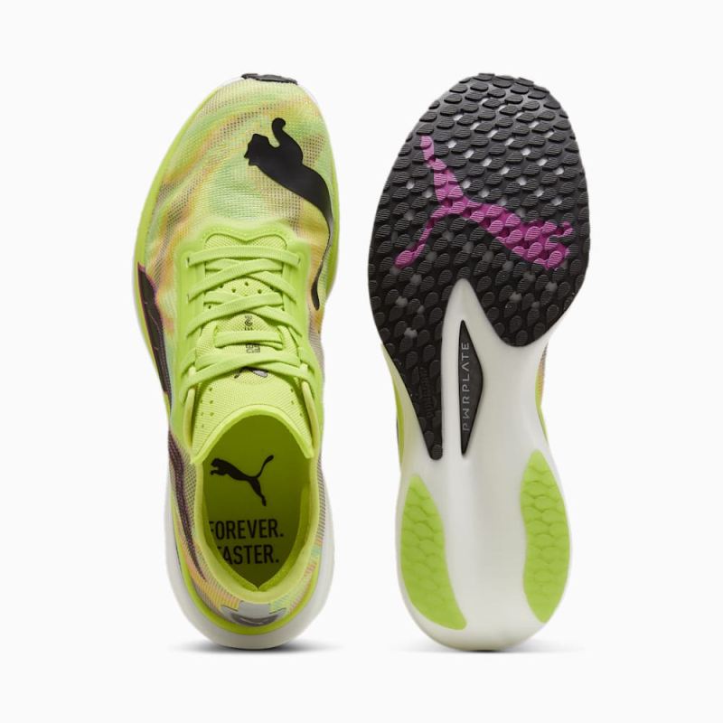 Puma | Men's Deviate NITRO Elite 2 Running Shoes - Lime Pow-Black-Poison Pink