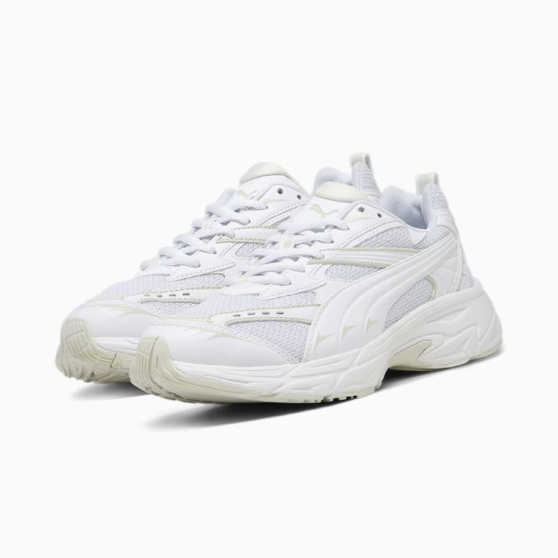 Puma | Women's Morphic Base Sneakers - White-Sedate Gray