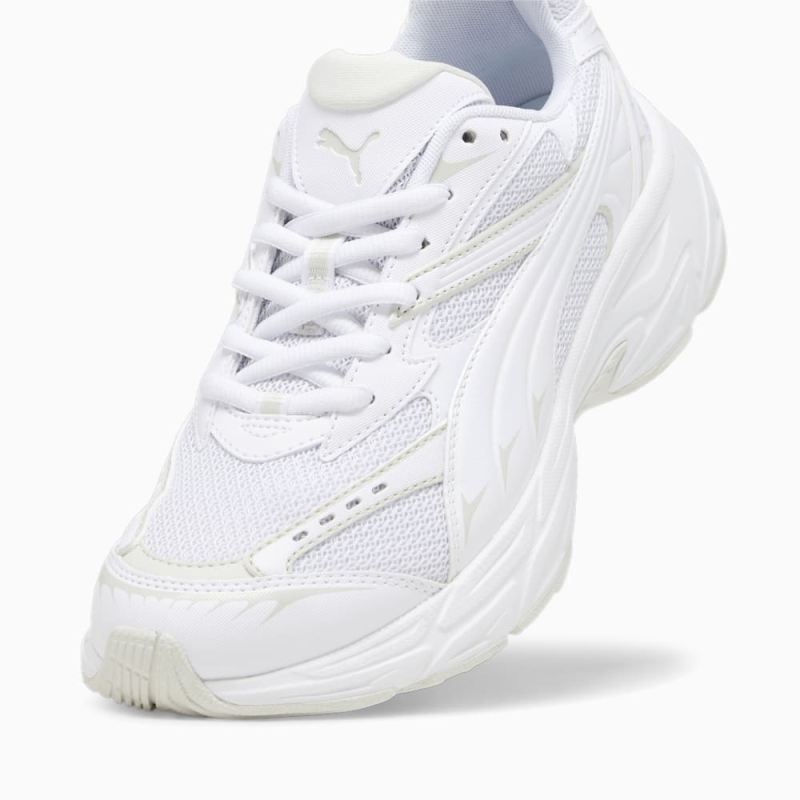 Puma | Women's Morphic Base Sneakers - White-Sedate Gray