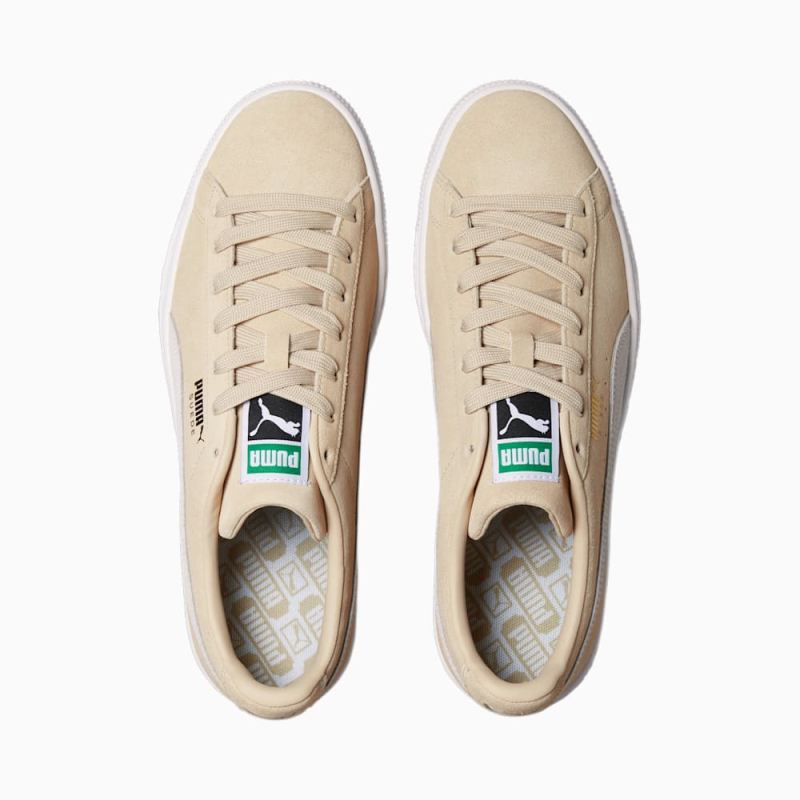 Puma | Women's Suede Classic XXI Sneakers - Granola-White-Team Gold