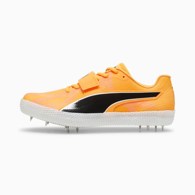 Puma | Men's evoSPEED High Jump 11 Ultraweave Track Spikes - Sun Stream-Sunset Glow-Black - Click Image to Close