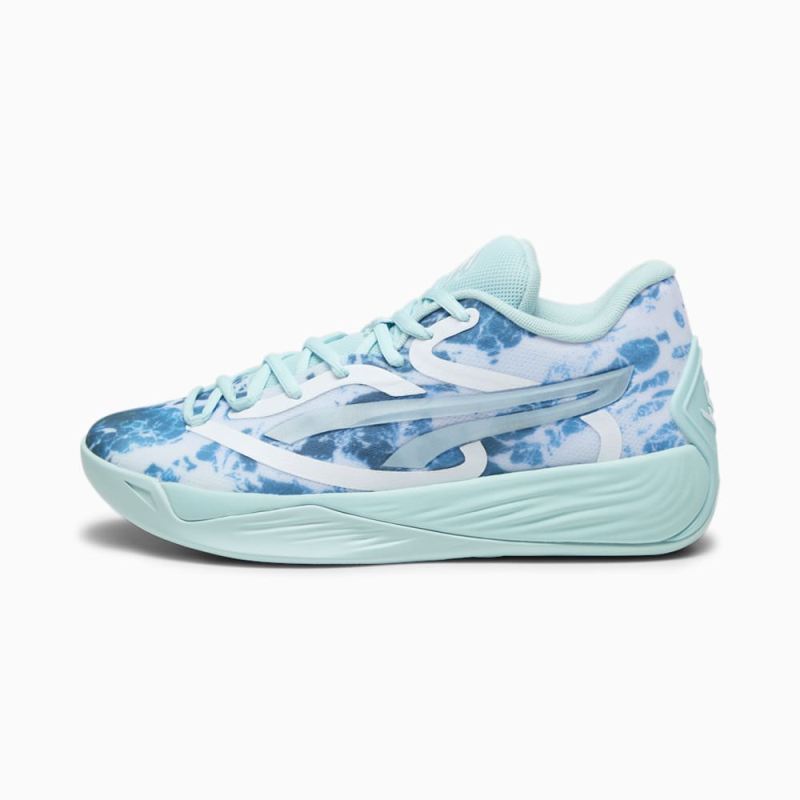 Puma | Women's STEWIE x WATER Stewie 2 Basketball Shoes - Light Aqua-White