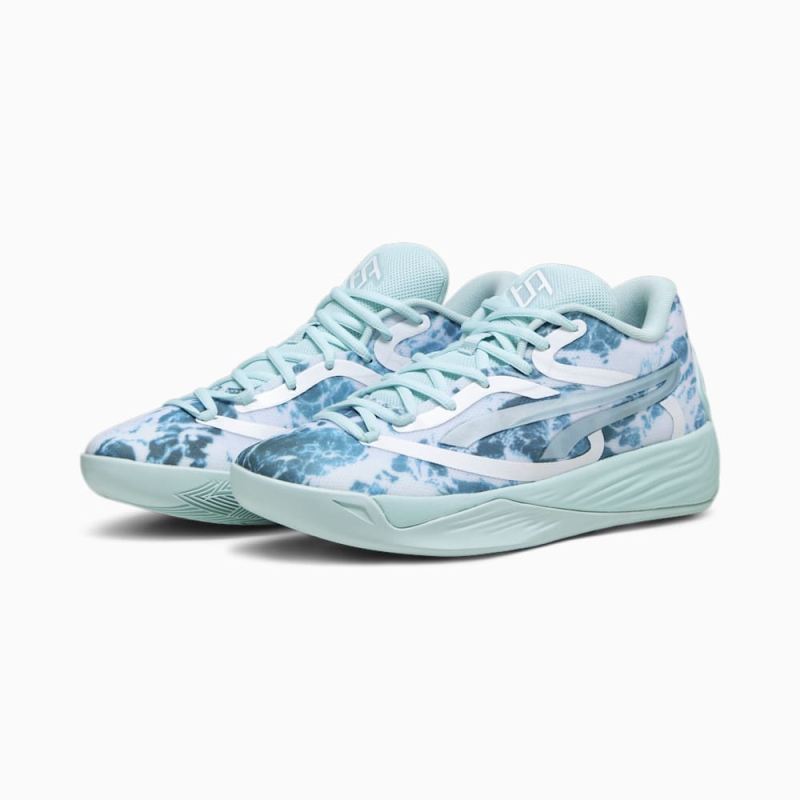 Puma | Women's STEWIE x WATER Stewie 2 Basketball Shoes - Light Aqua-White