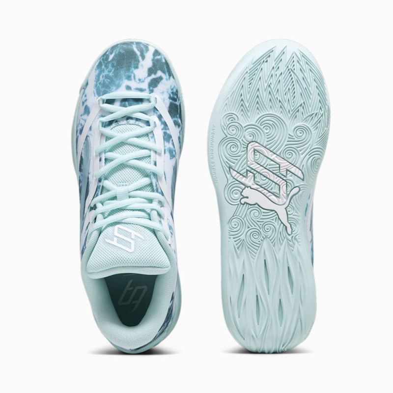 Puma | Women's STEWIE x WATER Stewie 2 Basketball Shoes - Light Aqua-White