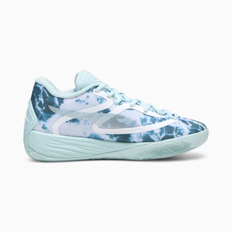 Puma | Women's STEWIE x WATER Stewie 2 Basketball Shoes - Light Aqua-White