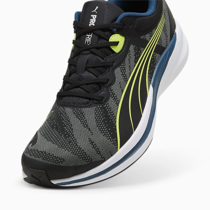 Puma | Men's Redeem ProFoam Engineered Running Shoes - Black-Silver-Lime Pow