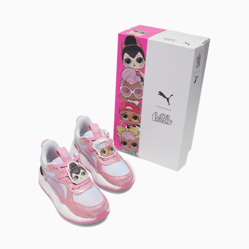 Puma | Girls Puma | Girls x L.O.L. SURPRISE! RS-X Little Kids Sneakers - Strawberry Burst-Silver Sky-White