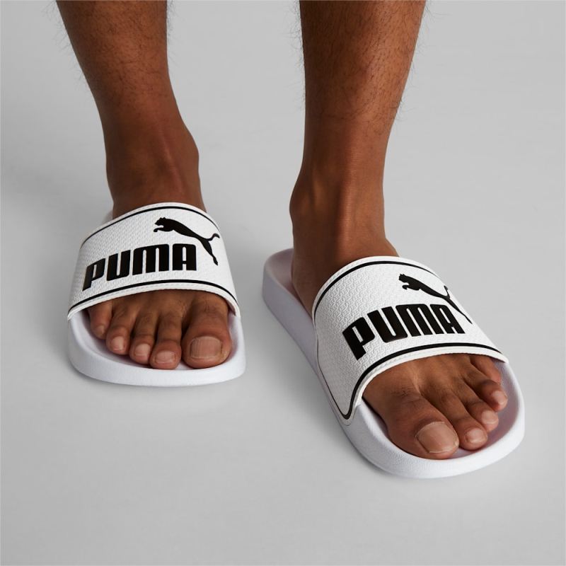 Puma | Men's Leadcat 2.0 Slides - White-Black