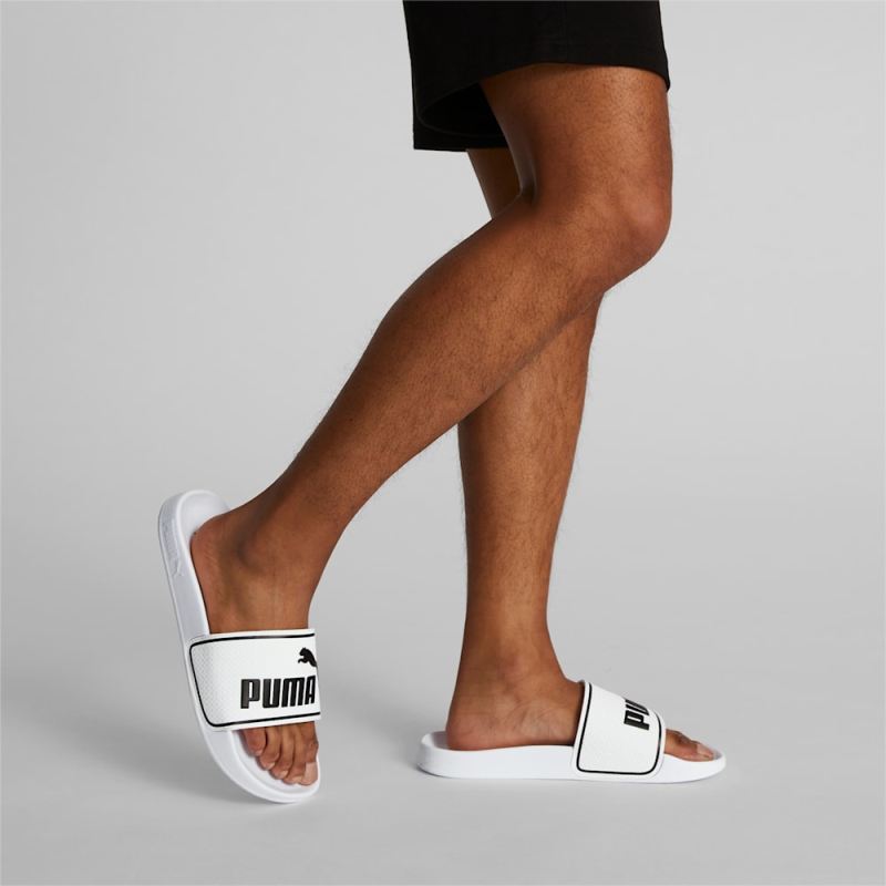 Puma | Men's Leadcat 2.0 Slides - White-Black