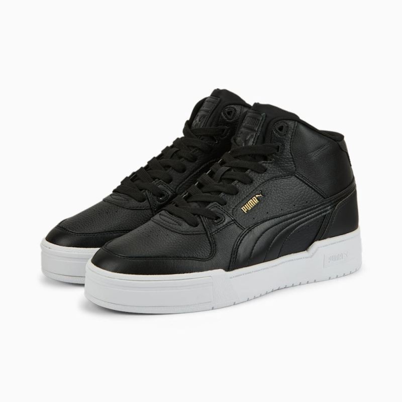 Puma | Women's CA Pro Mid Sneakers - Black-White