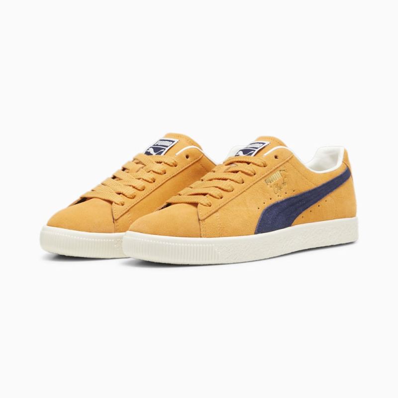 Puma | Men's Clyde OG Sneakers - Clementine-Navy