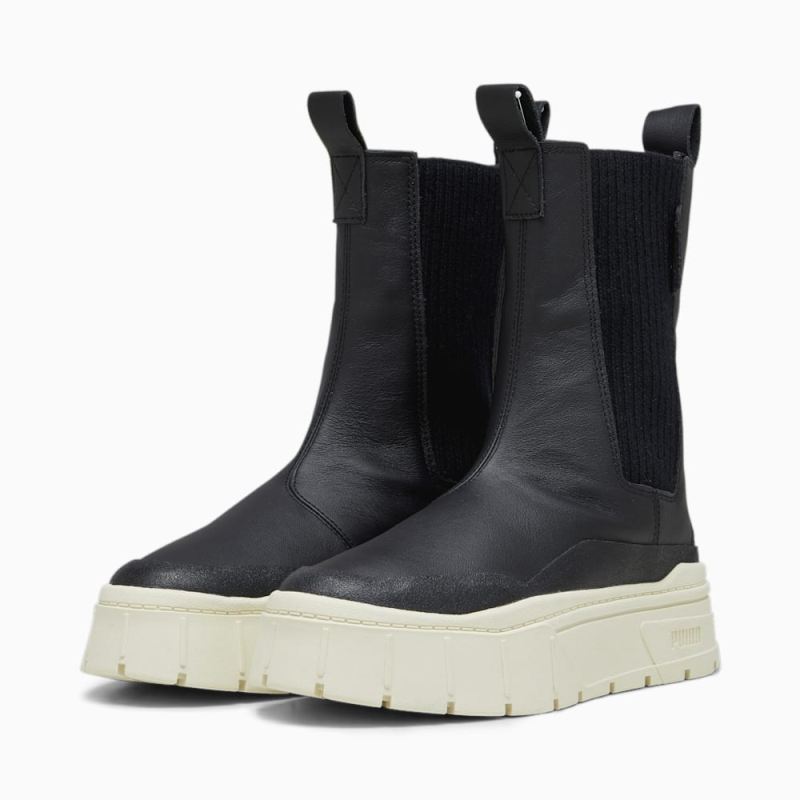 Puma | Women's Mayze Stack Chelsea Winter Boots - Black