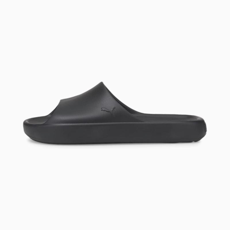 Puma | Men's Shibui Cat Slides - Black-Black - Click Image to Close