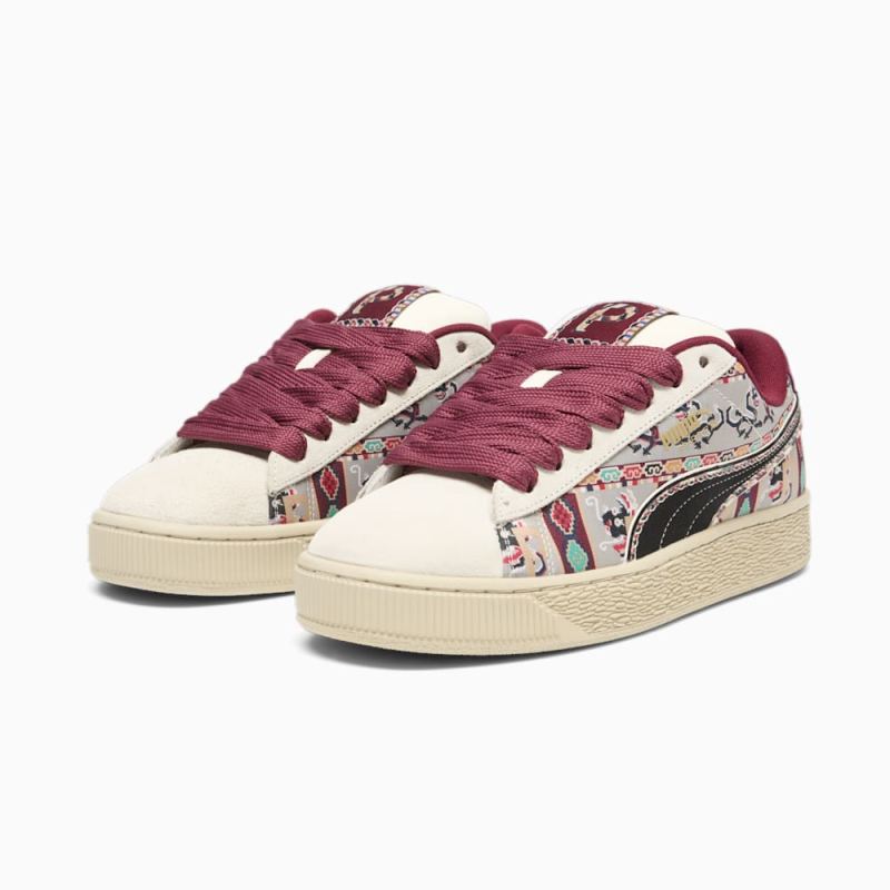 Puma | Women's Suede XL BZ - Warm White-Black-Team Regal Red-Putty