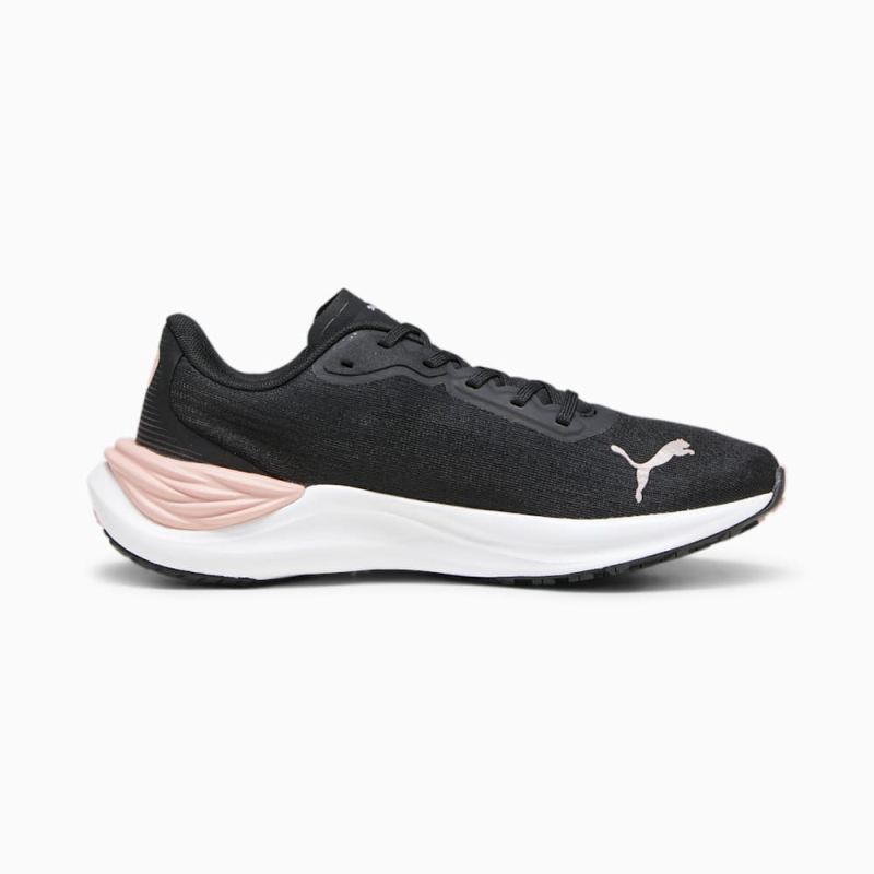 Puma | Women's Electrify NITRO 3 Running Shoes - Black-Peach Smoothie-Speed Green