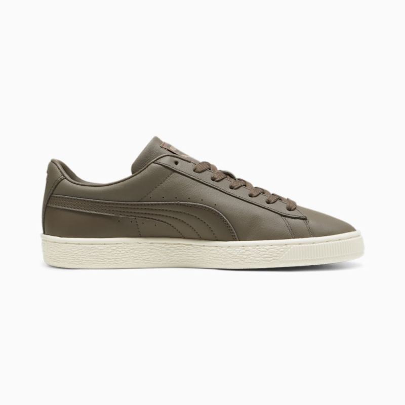 Puma | Men's Basket Classic XXI Sneakers - Chocolate-Chocolate-Gold