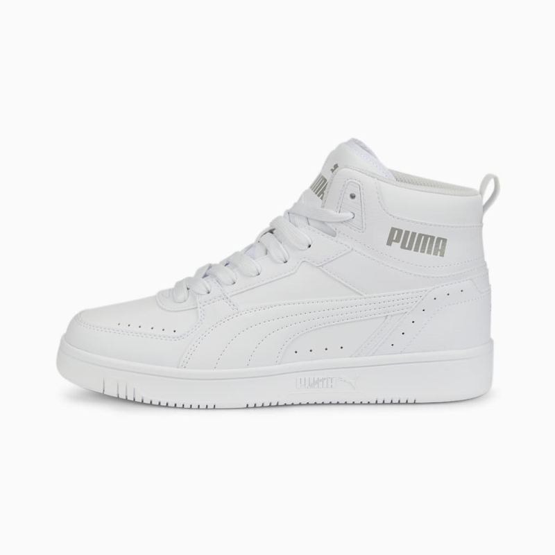 Puma | Men's Rebound Joy Wide Sneakers - White-White-Limestone