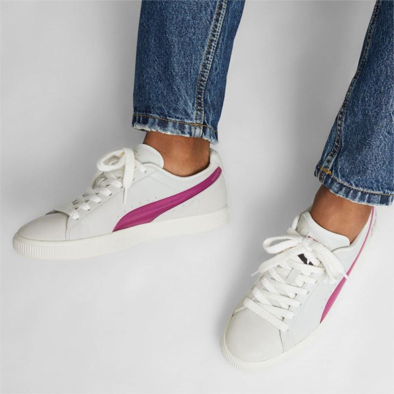 Puma | Women's Clyde Tokyo Sneakers - Sedate Gray-Pinktastic