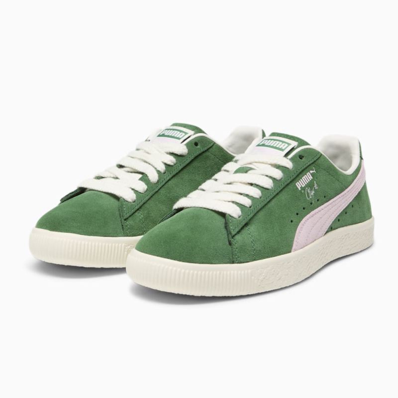 Puma | Women's Clyde OG Sneakers - Vine-Warm White