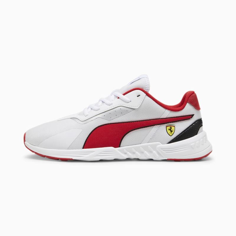 Puma | Men's Scuderia Ferrari Tiburion Motorsport Sneakers - White-Rosso Corsa-Black