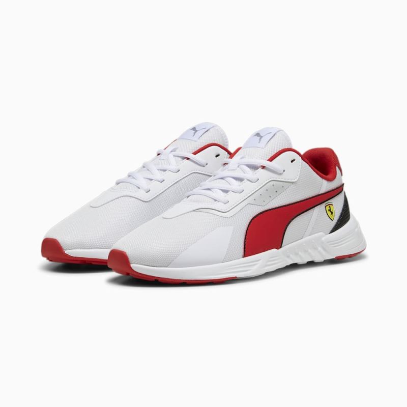 Puma | Men's Scuderia Ferrari Tiburion Motorsport Sneakers - White-Rosso Corsa-Black