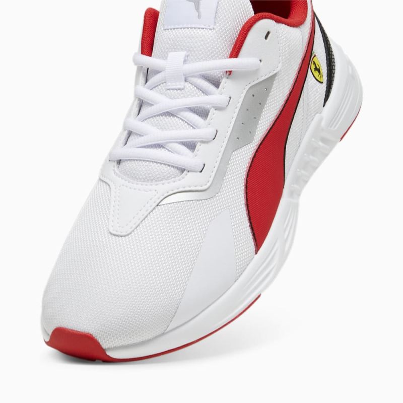 Puma | Men's Scuderia Ferrari Tiburion Motorsport Sneakers - White-Rosso Corsa-Black