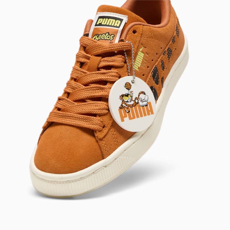 Puma | Boys Puma | Boys x CHEETOS Suede Big Kids Sneakers - Rickie Orange-For All Time Red-Warm White