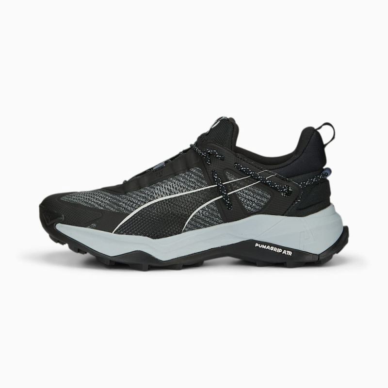 Puma | Women's SEASONS Explore NITRO Hiking Shoes - Black-Platinum Gray - Click Image to Close