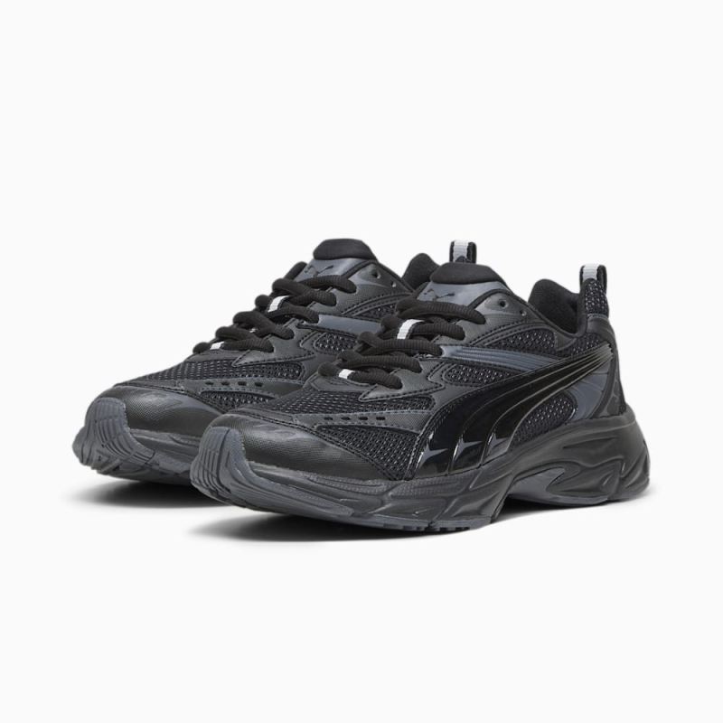 Puma | Men's Morphic Base Sneakers - Black-Strong Gray