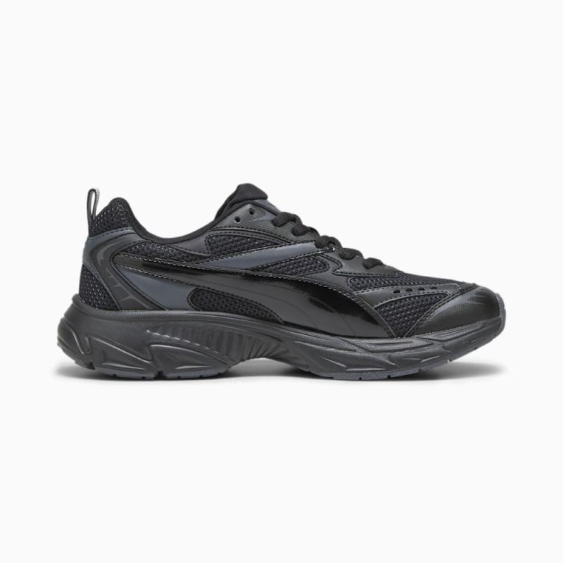 Puma | Men's Morphic Base Sneakers - Black-Strong Gray