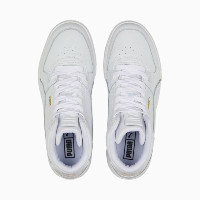 Puma | Men's CA Pro Mid Sneakers - White-Team Gold