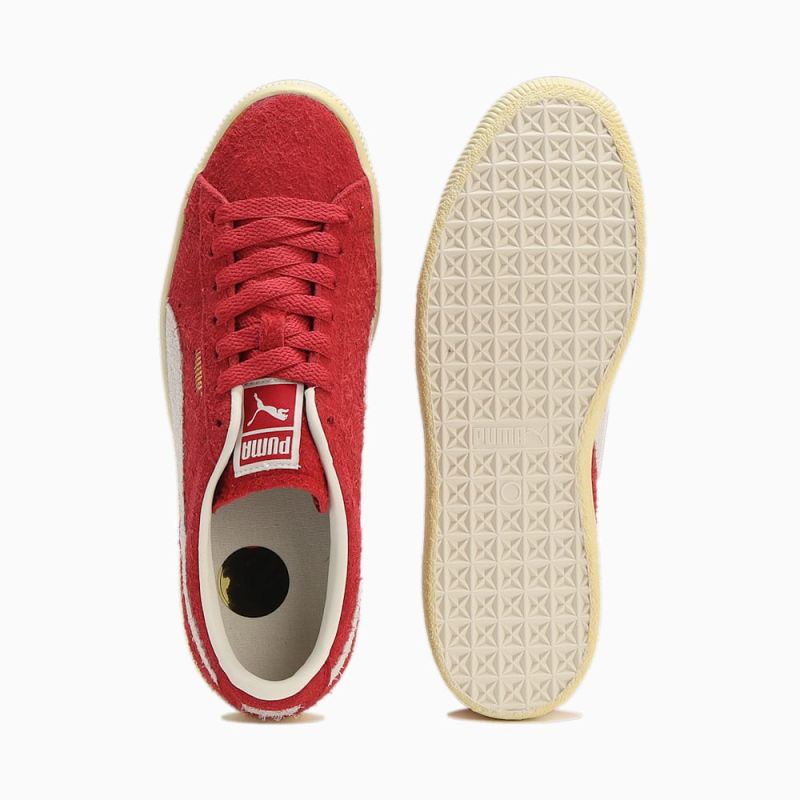 Puma | Men's Suede VTG Neverworn III Sneakers - Warm White-Club Red