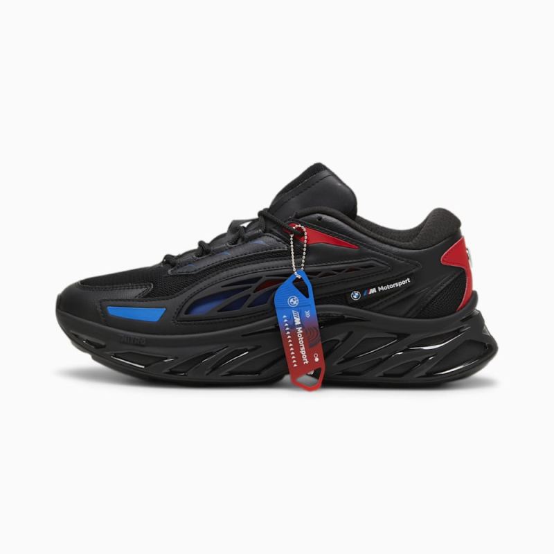 Puma | Men's BMW M Motorsport Exotek NITRO Sneakers - Black-Pop Red-Cool Cobalt