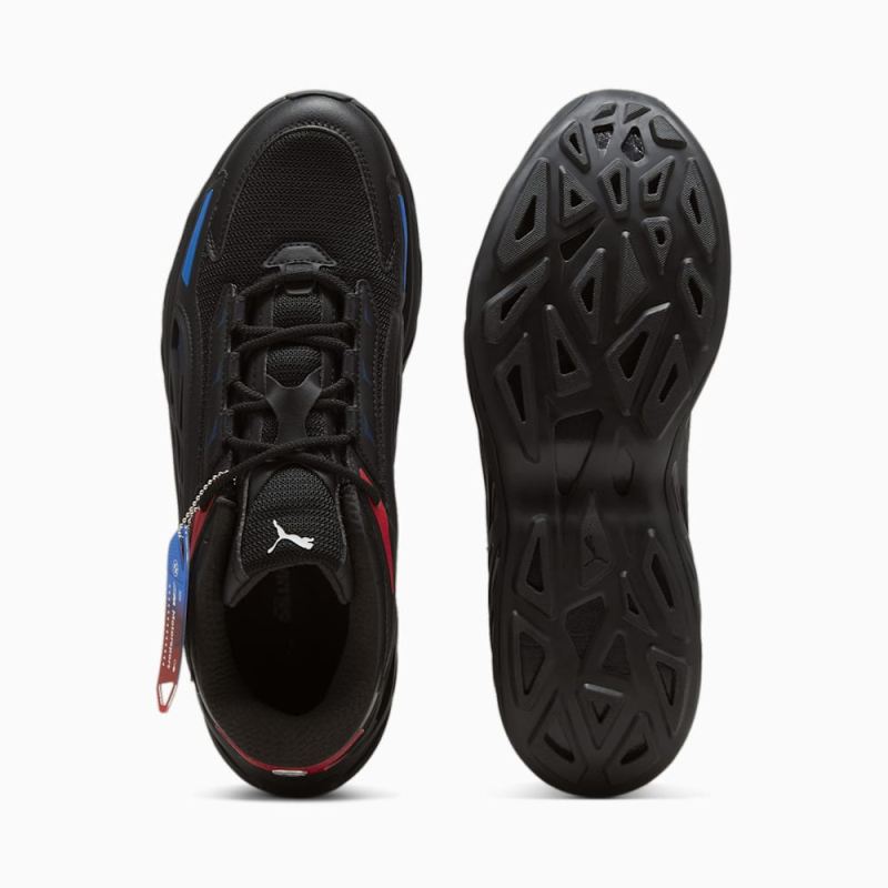 Puma | Men's BMW M Motorsport Exotek NITRO Sneakers - Black-Pop Red-Cool Cobalt