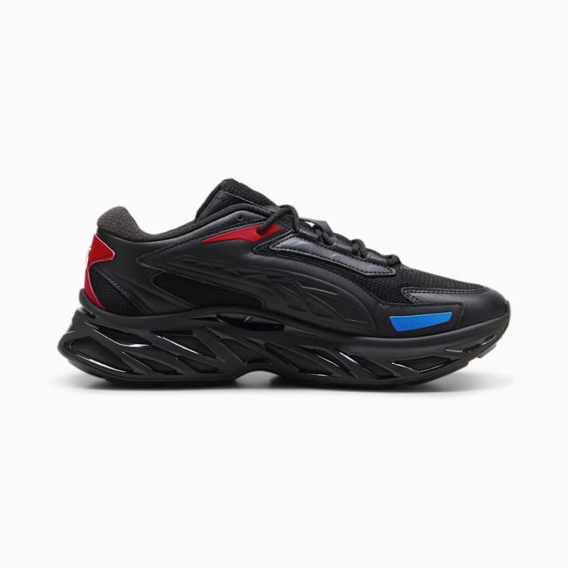 Puma | Men's BMW M Motorsport Exotek NITRO Sneakers - Black-Pop Red-Cool Cobalt