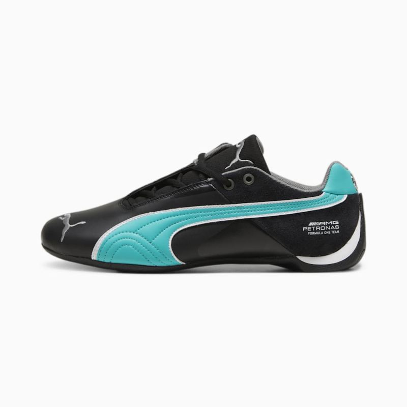 Puma | Men's Mercedes AMG-Petronas F1 Future Cat Unisex Shoes - Black-Sheen Green