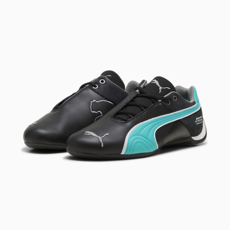 Puma | Men's Mercedes AMG-Petronas F1 Future Cat Unisex Shoes - Black-Sheen Green