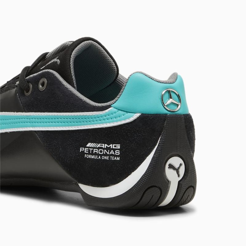 Puma | Men's Mercedes AMG-Petronas F1 Future Cat Unisex Shoes - Black-Sheen Green