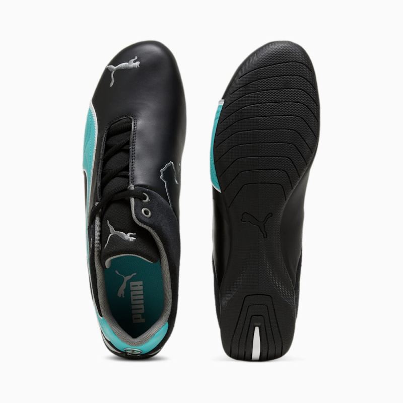 Puma | Men's Mercedes AMG-Petronas F1 Future Cat Unisex Shoes - Black-Sheen Green