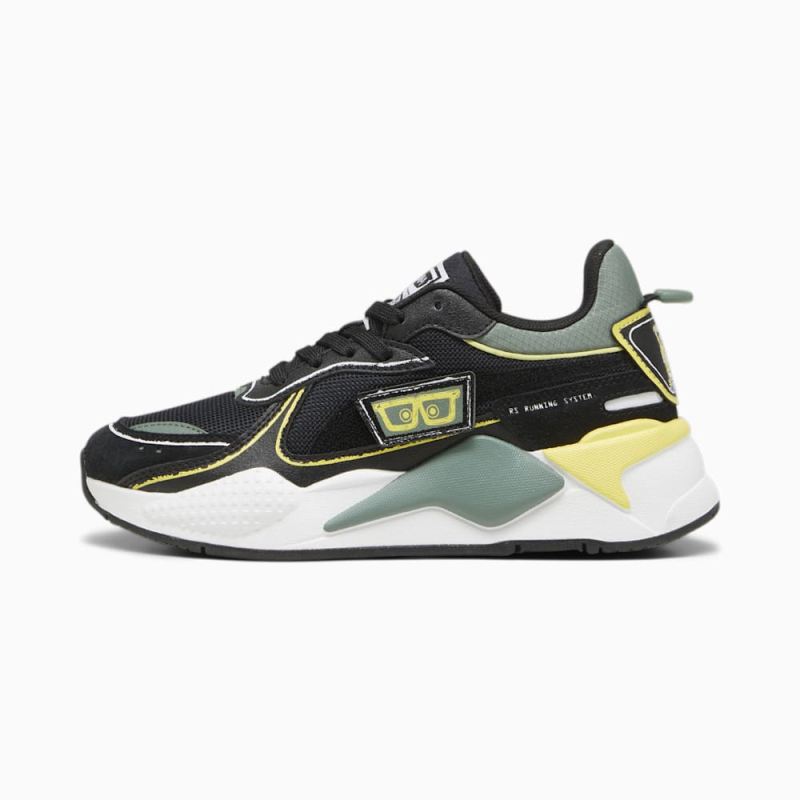 Puma | Girls Puma | Girls x SPONGEBOB SQUAREPANTS RS-X Big Kids Sneakers - Black-Lemon Meringue