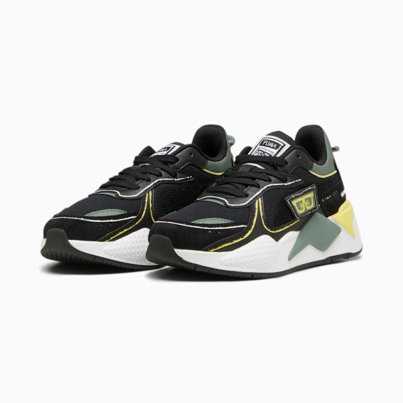 Puma | Girls Puma | Girls x SPONGEBOB SQUAREPANTS RS-X Big Kids Sneakers - Black-Lemon Meringue