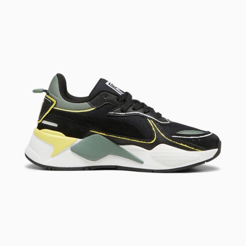 Puma | Girls Puma | Girls x SPONGEBOB SQUAREPANTS RS-X Big Kids Sneakers - Black-Lemon Meringue