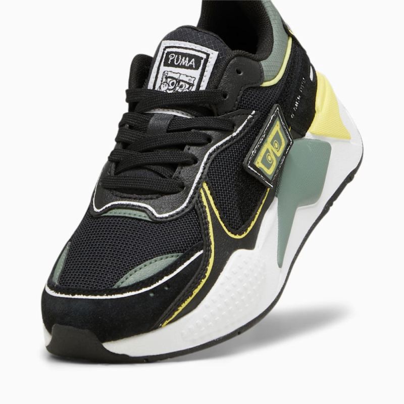 Puma | Girls Puma | Girls x SPONGEBOB SQUAREPANTS RS-X Big Kids Sneakers - Black-Lemon Meringue