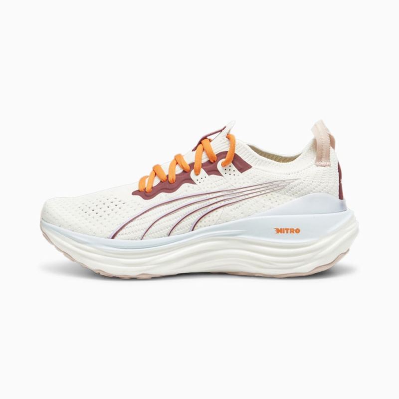 Puma | Women's x lemlem ForeverRun NITRO Running Shoes - Warm White-Icy Blue-Team Regal Red - Click Image to Close