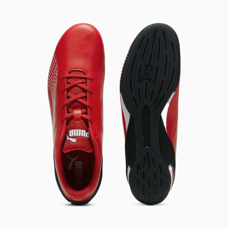 Puma | Men's Scuderia Ferrari Carbon Cat Driving Shoes - Rosso Corsa-White