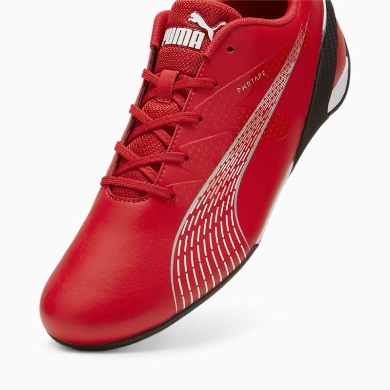 Puma | Men's Scuderia Ferrari Carbon Cat Driving Shoes - Rosso Corsa-White