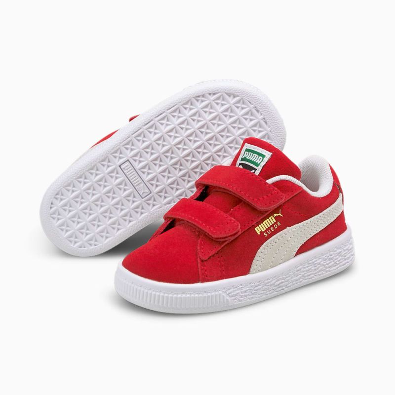 Puma | Girls Suede Classic XXI AC Toddler Shoes - High Risk Red-White