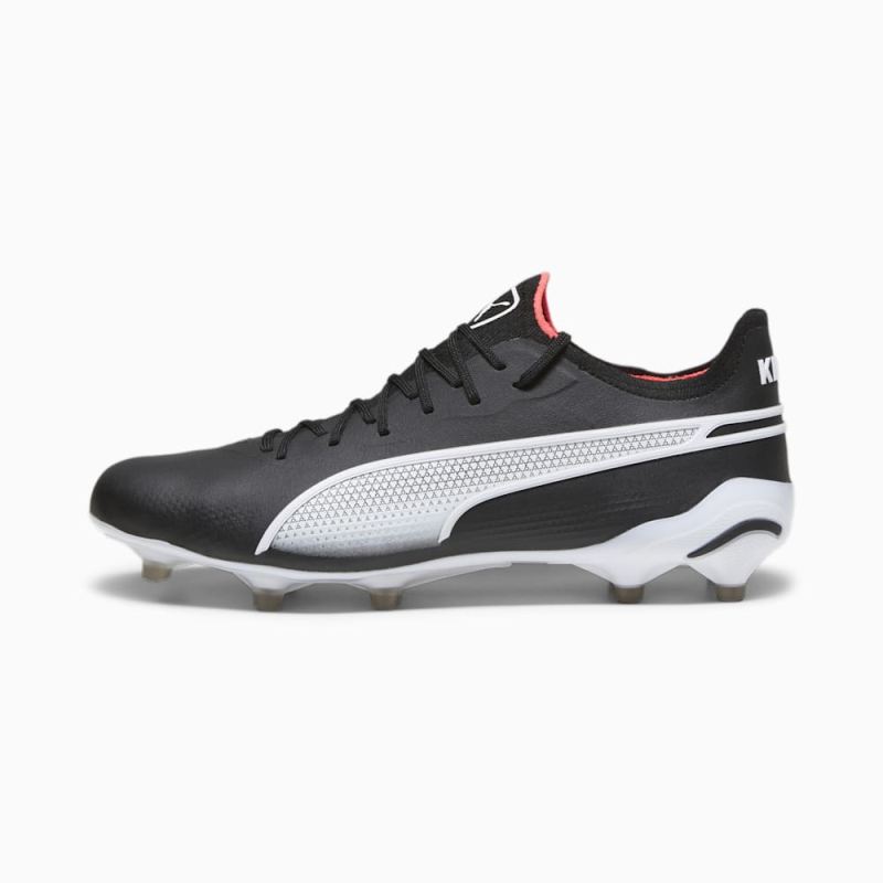 Puma | Men's KING ULTIMATE FG/AG Soccer Cleats - Black-White-Fire Orchid